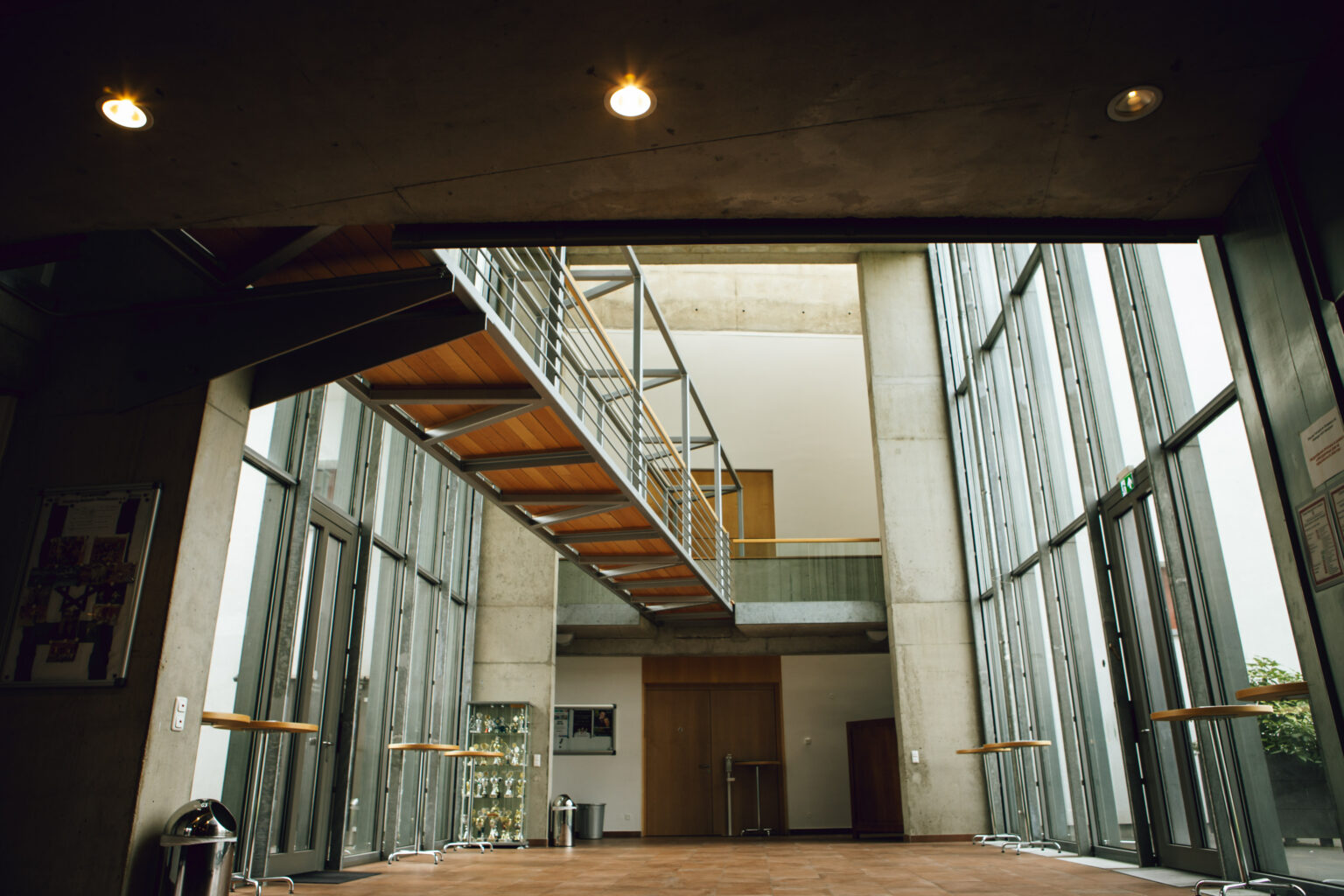 Blick auf das Gemeindezentrum