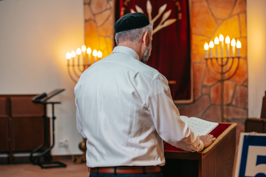 Blick in die Duisburger Synagoge